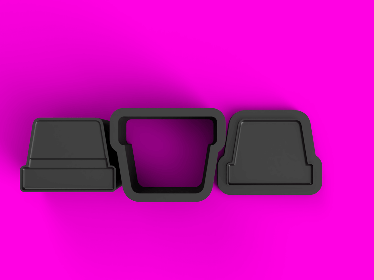 Striped Pot Bath Bomb Mold STL Download