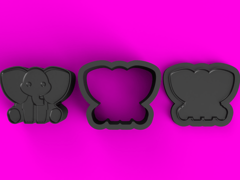 Baby Elephant Bomb Mold STL Download - Cada Molds