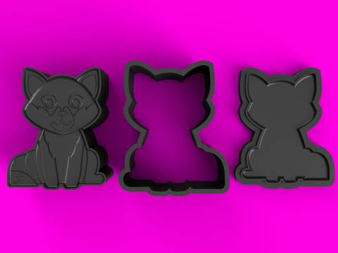 Baby Fox Bomb Mold STL Download - Cada Molds
