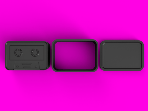 Cassette Tape Bath Bomb Mold STL Download - Cada Molds