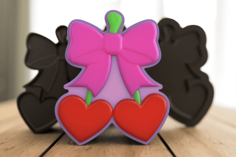 Cherry Hearts Bath Bomb Mold - Cada Molds