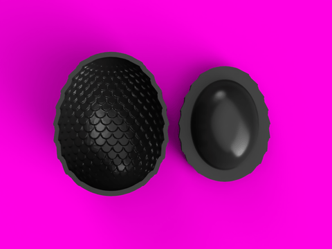 Dragon Egg Bombshell Bath Bomb Mold STL Download - Cada Molds