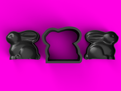 Easter Bunny Bath Bomb Mold STL Download - Cada Molds