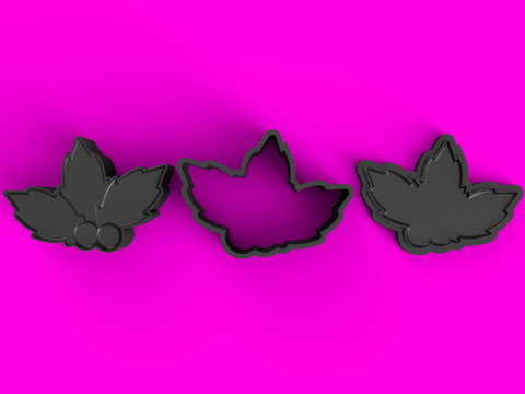 Holly Bath Bomb Mold STL Download - Cada Molds