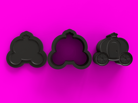 Princess Carriage Bath Bomb Mold STL Download - Cada Molds