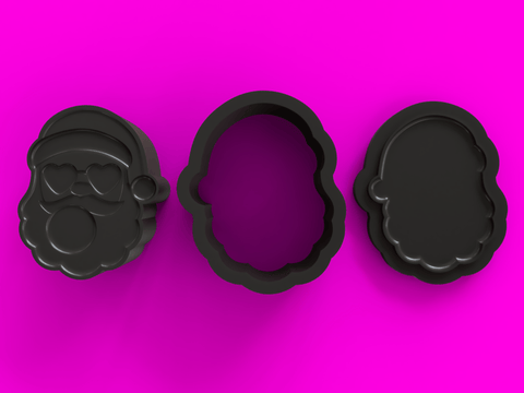 Santa Blowing Bubble Gum Bomb Mold STL Download - Cada Molds