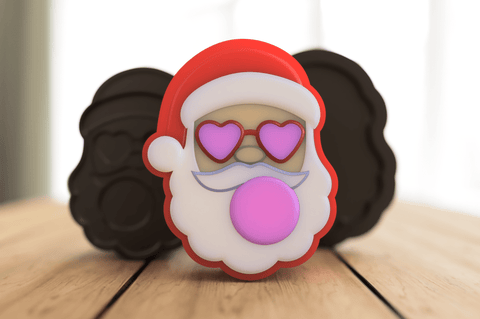 Santa Blowing Bubbles Bath Bomb Mold - Cada Molds