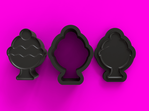 Sundae Bath Bomb Mold STL Download - Cada Molds