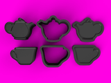 Tea Set Bath Bomb STL Download - Cada Molds