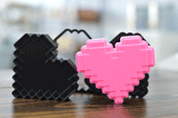 Pixel Heart Bath Bomb Mold - Cada Molds